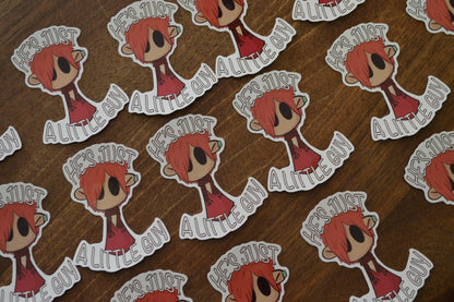 Sticker - He's Just A Little Guy (Mitsuba)