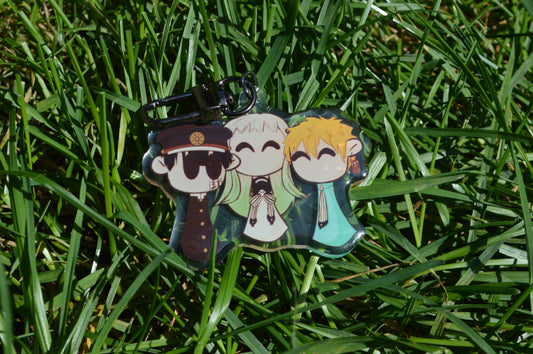 Acrylic Charm - Toilet Trio