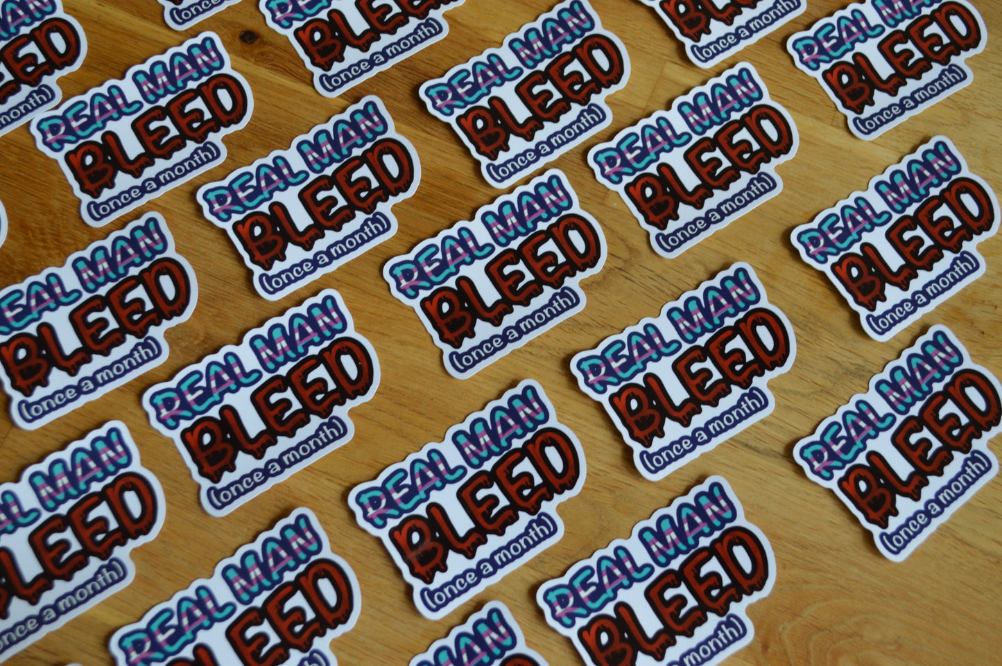 Sticker - Real Man Bleed