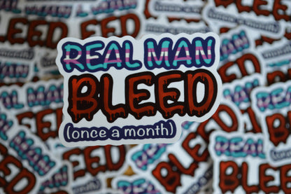 Sticker - Real Man Bleed