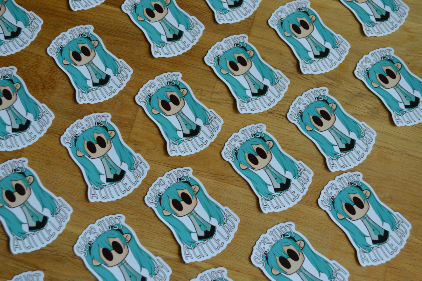 Sticker - She's Just A Little Lady (Miku)