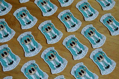 Sticker - She's Just A Little Lady (Miku)