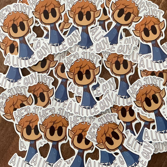 Sticker - He's Just A Little Guy (Link)