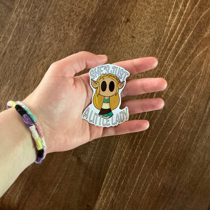 Sticker - She's Just A Little Lady (Zelda)