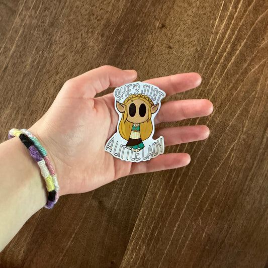Sticker - She's Just A Little Lady (Zelda)